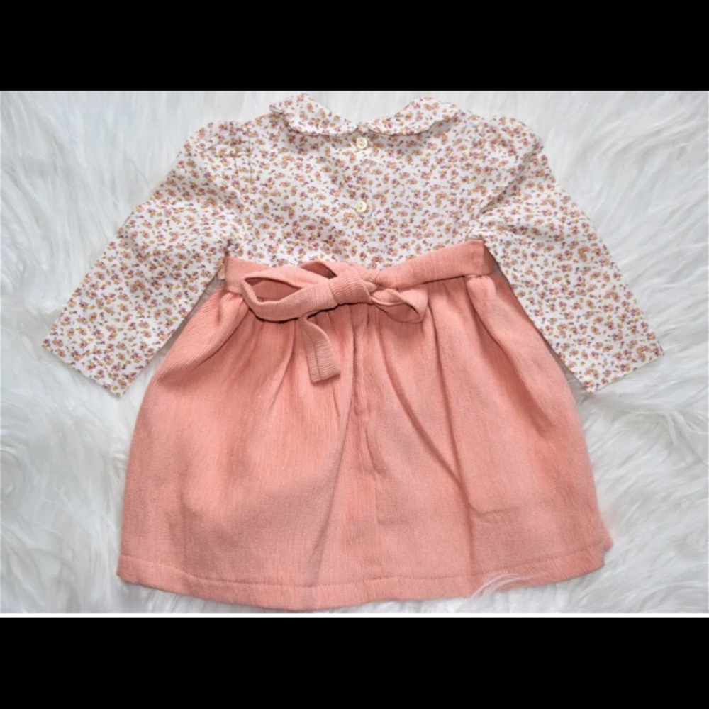Velvet Floral Baby Dress